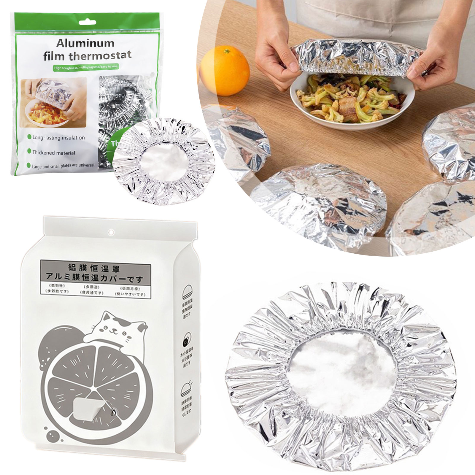 Camping Cooking Meals - Gıda Yalıtım Örtüsü, Alüminyum Folyo Yemek