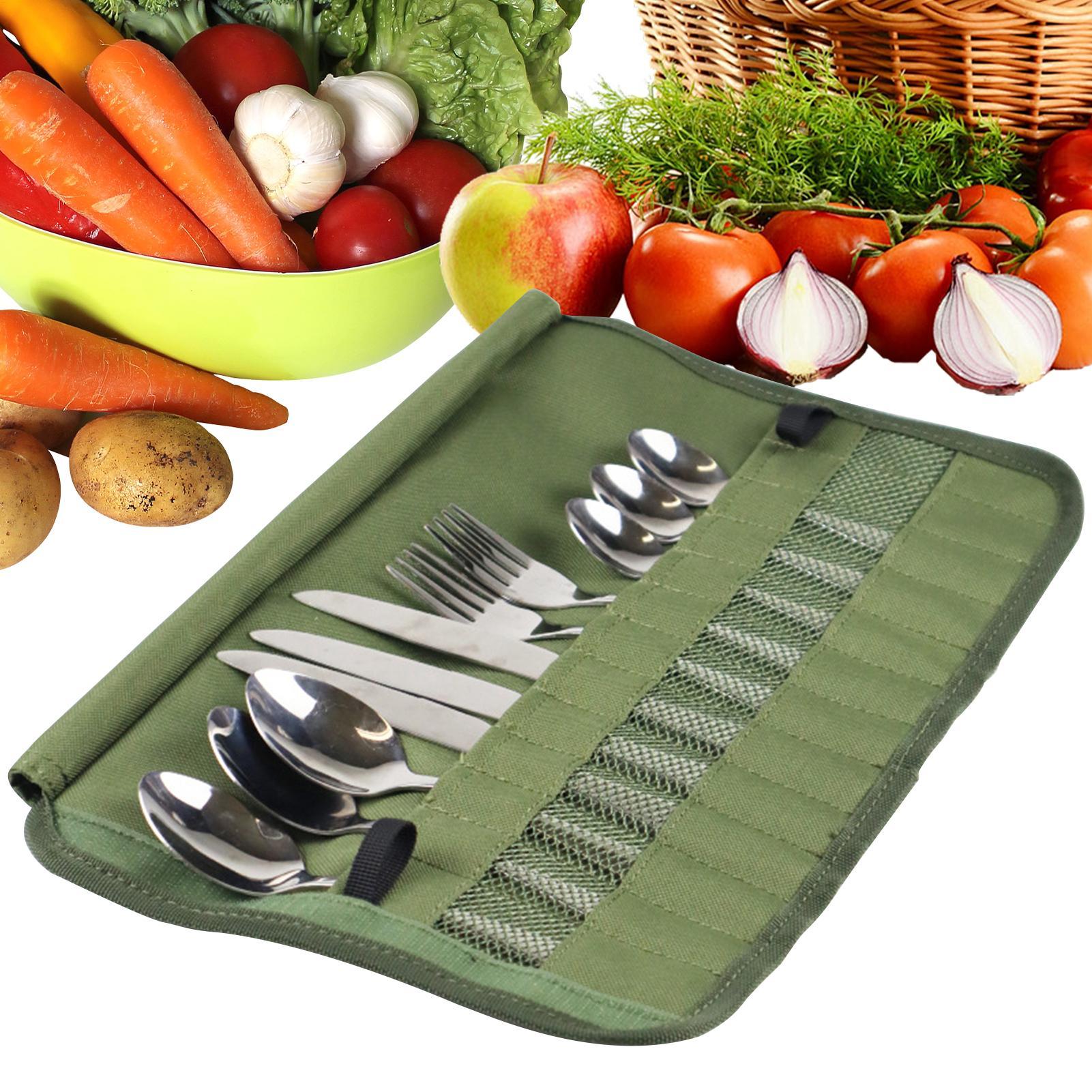 Camping Cooking Utensil Holder - Kamp Sofra Takımı Rulo Çanta Mutfak