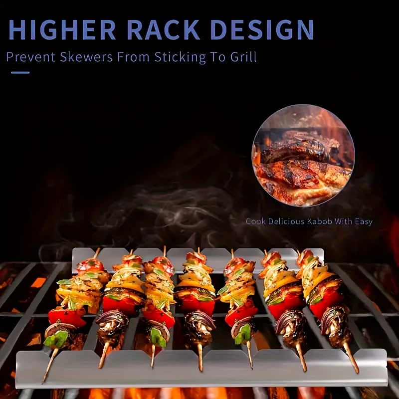 Camping Cooking Utensil Holder - 2 adet kebap rafı kebap standları