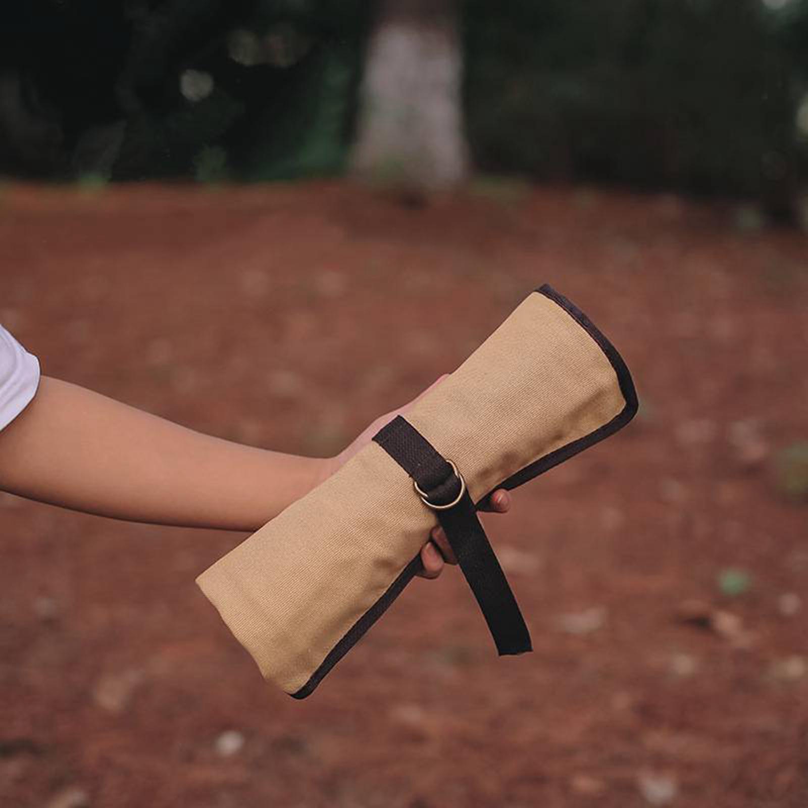 Camping Cooking Utensil Holder - Taşınabilir Kamp Gereçleri Rulo Çantası Sofra