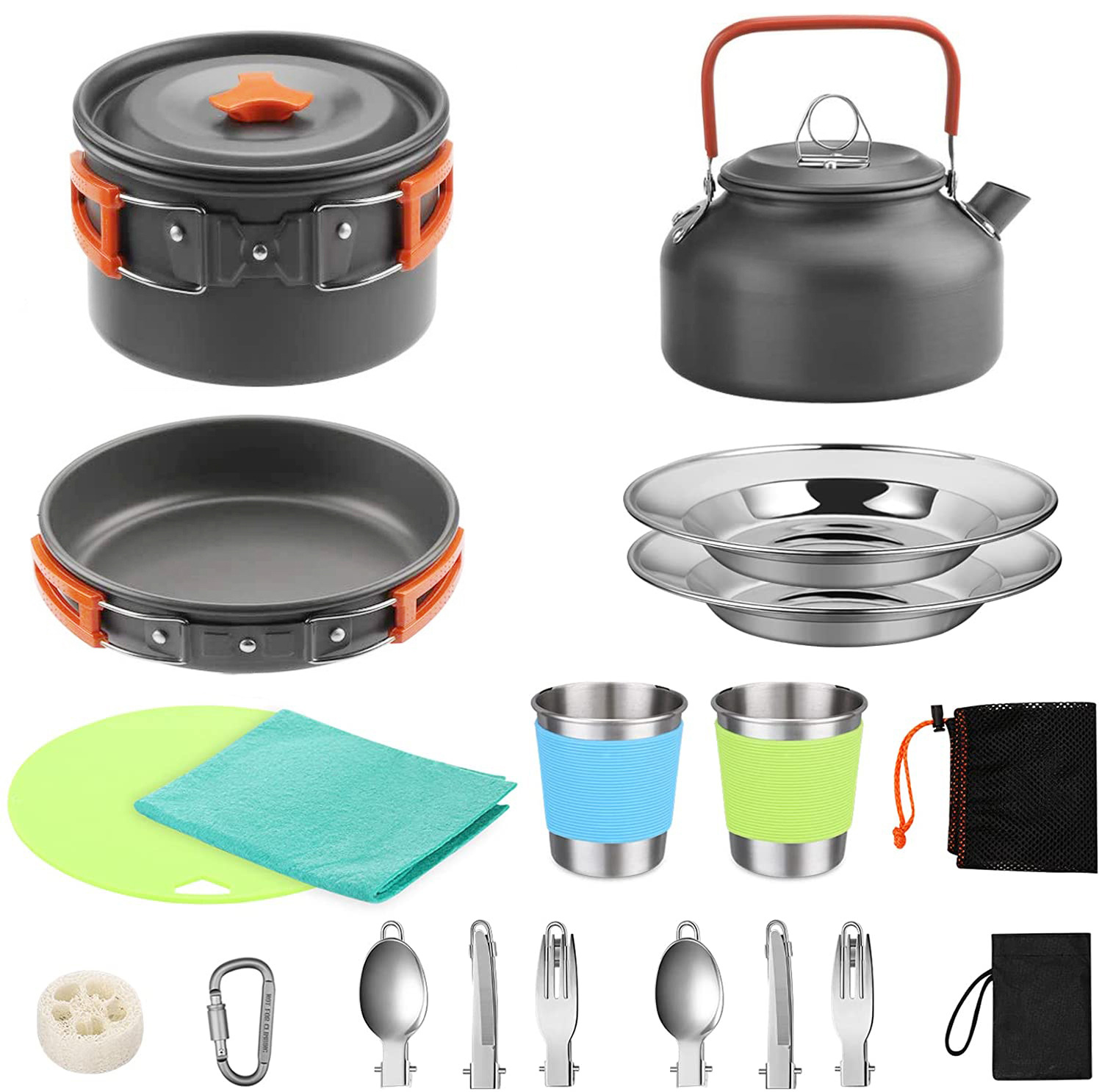 Camping Cooking Easy - Komple 2-3 Kişilik Kamp Yemek Pişirme
