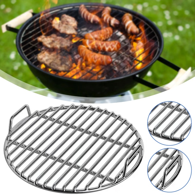 Camping Cooking Cast Iron - Barbekü Rafı, Izgara Izgaralarının Değiştirilmesi, Yuvarlak