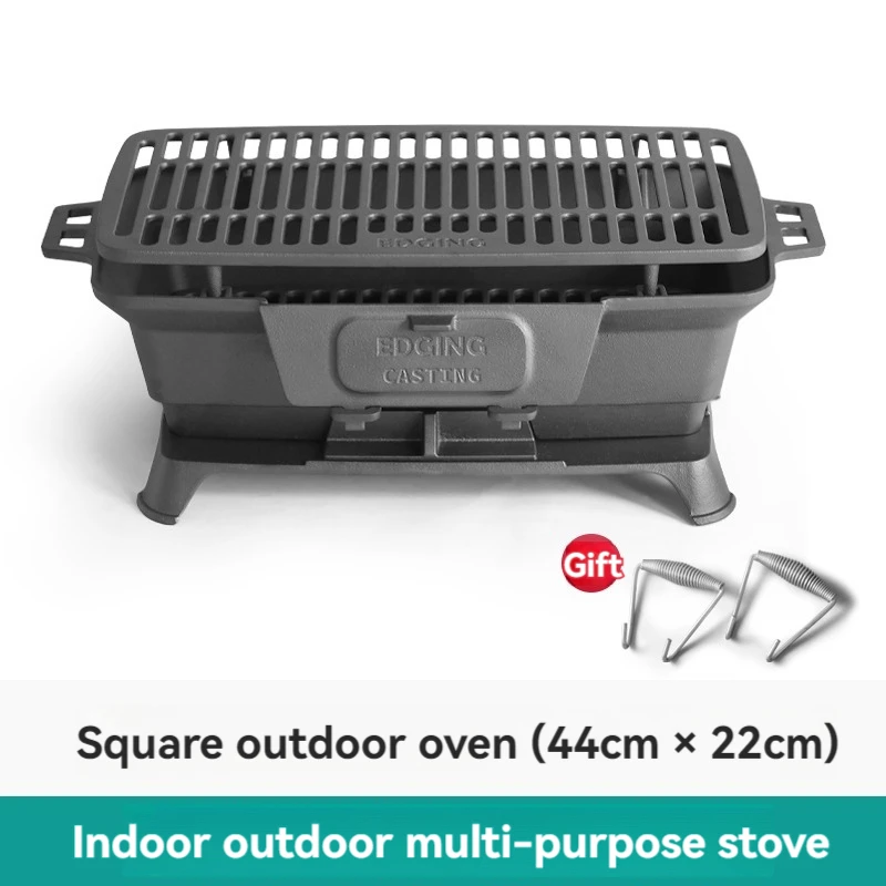 Kaplamasız barbekü kömür sobas - Camping Cooking Cast Iron incelemesi ve fiyatı