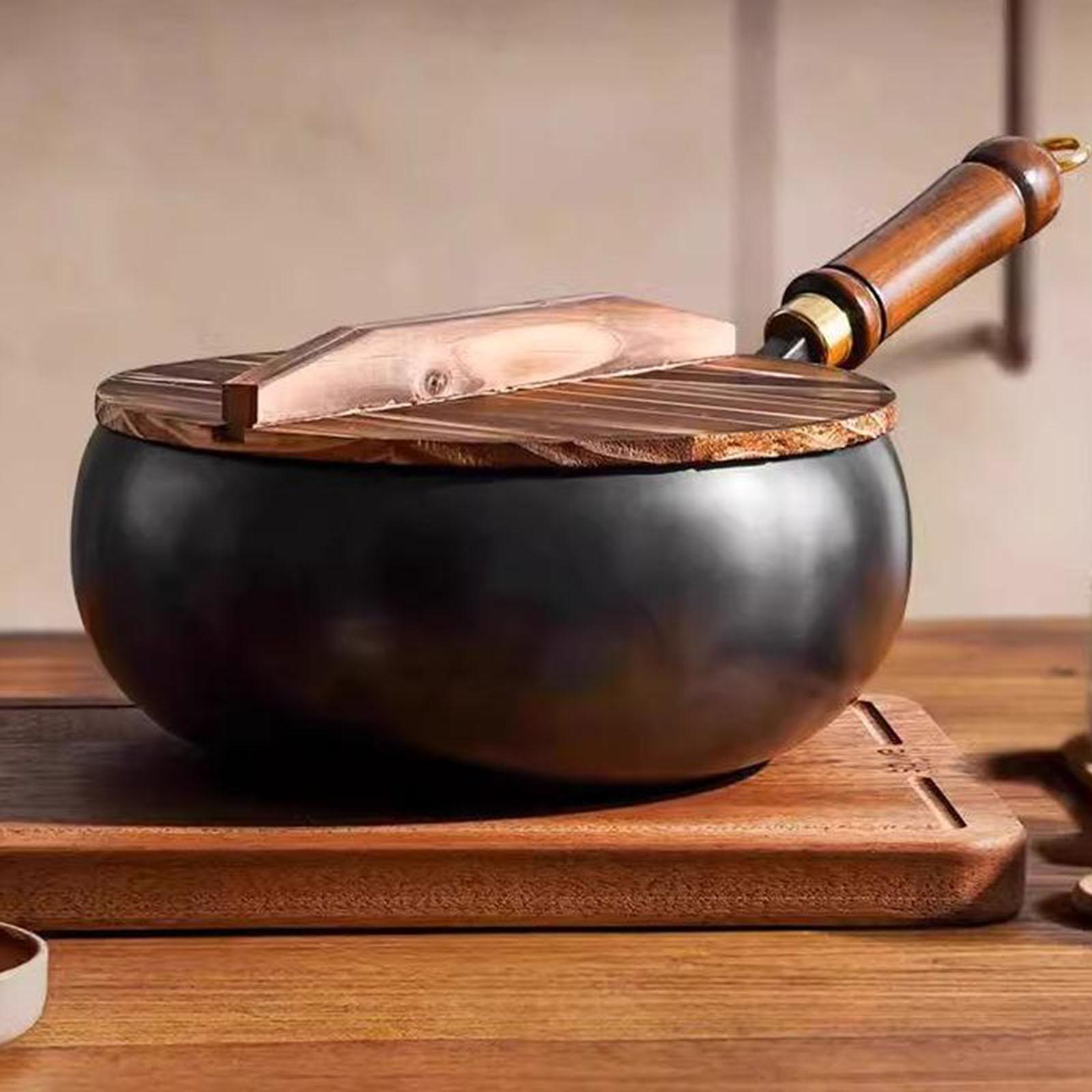 Kaplamasız Wok Çin Wok Ahşap K - Camping Cooking Cast Iron incelemesi ve fiyatı