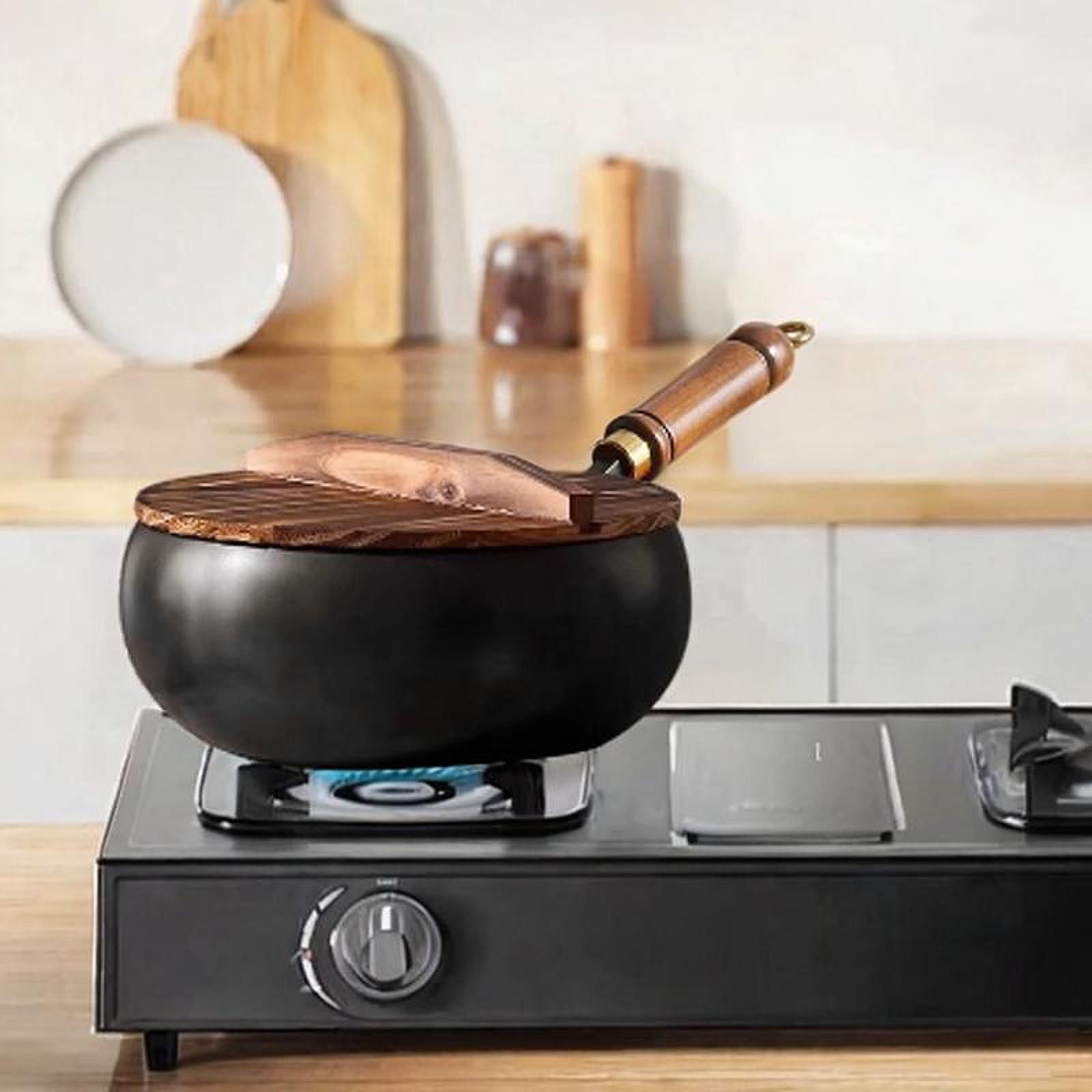 Kaplamasız Wok Çin Wok Ahşap K - Camping Cooking Cast Iron incelemesi ve fiyatı