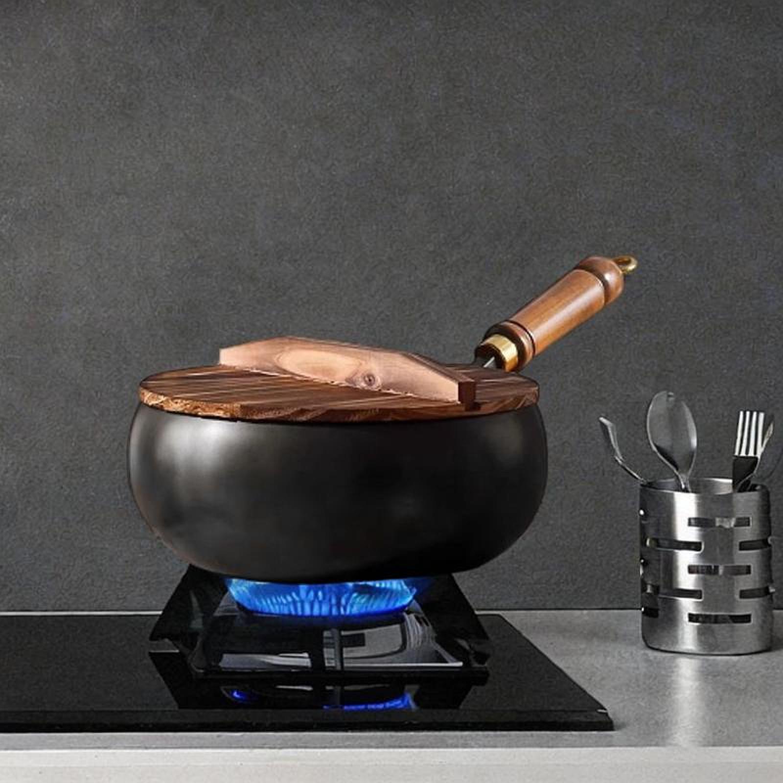 Kaplamasız Wok Çin Wok Ahşap K - Camping Cooking Cast Iron incelemesi ve fiyatı