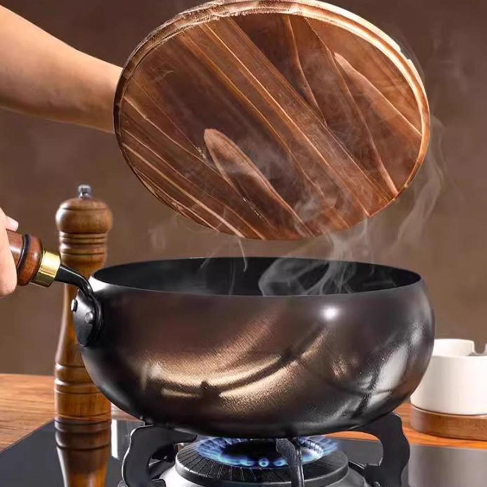 Kaplamasız Wok Çin Wok Ahşap K - Camping Cooking Cast Iron incelemesi ve fiyatı