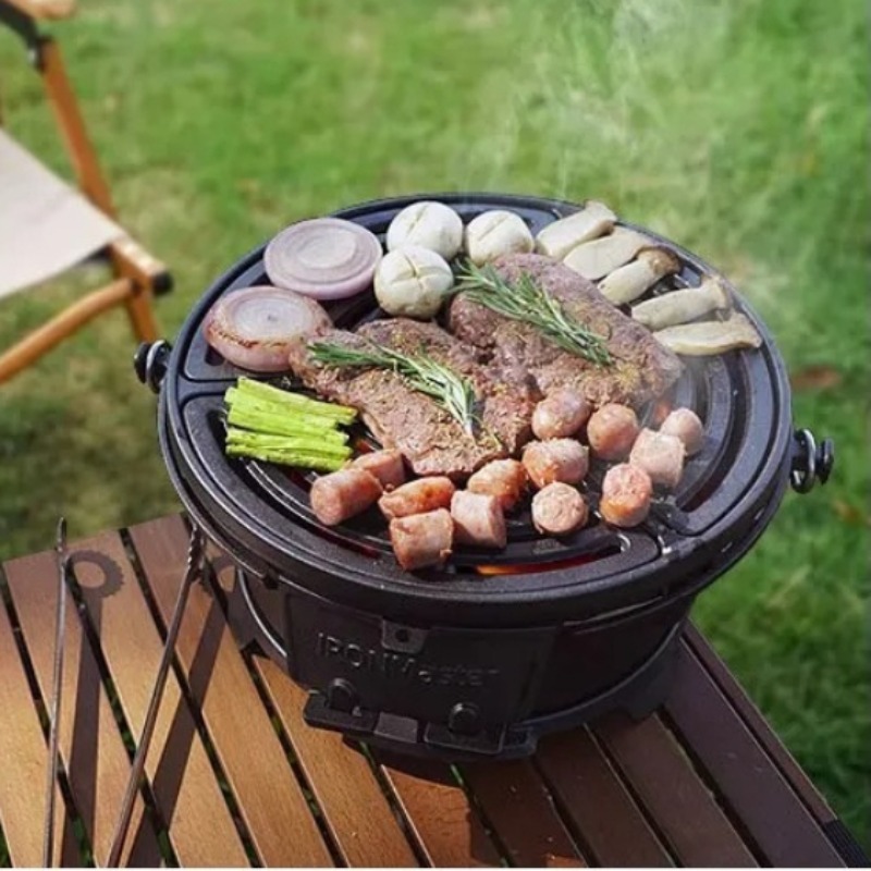 Yuvarlak Kömürlü Izgara, Gıda  - Camping Cooking Cast Iron incelemesi ve fiyatı