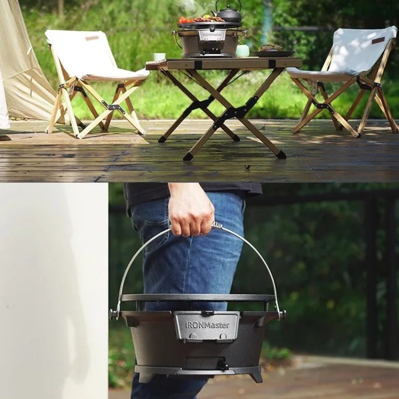 Yuvarlak Kömürlü Izgara, Gıda  - Camping Cooking Cast Iron incelemesi ve fiyatı
