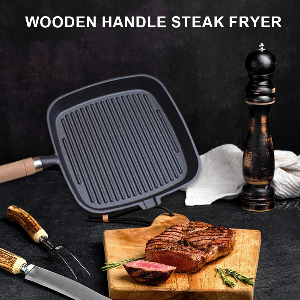 Ahşap Saplı Demir Tava Biftek  - Camping Cooking Cast Iron incelemesi ve fiyatı